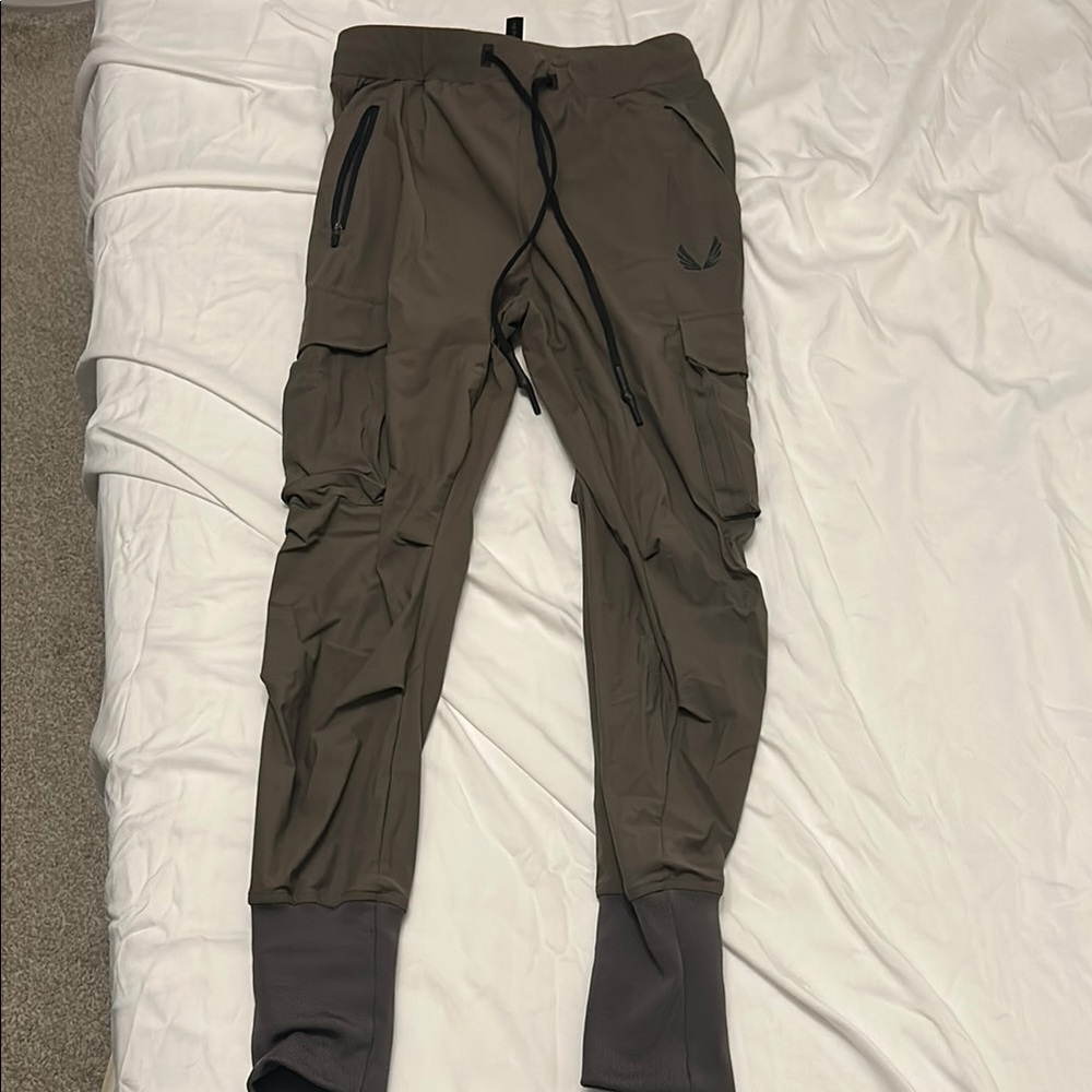 ASRV Green Cargo Pants with Articulated Knees